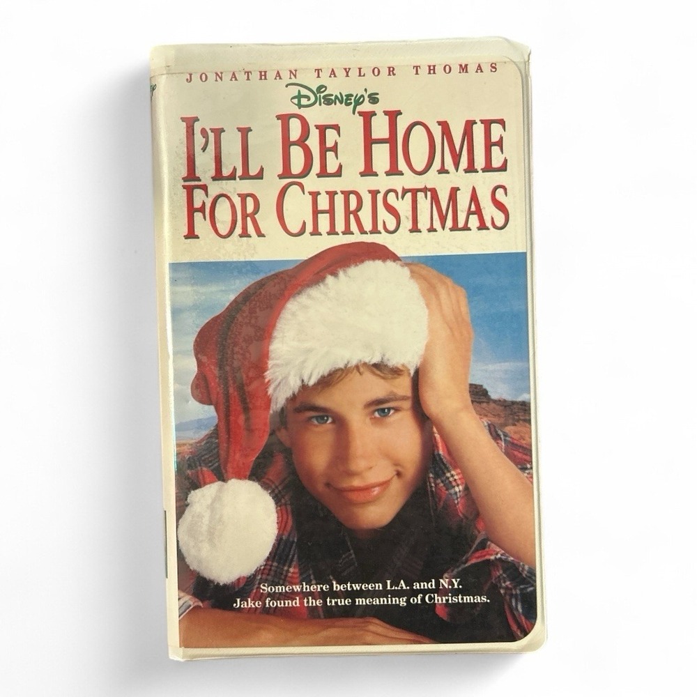 Vintage I'll Be Home For Christmas VHS 1998 Disney Jonathan Taylor Thomas
